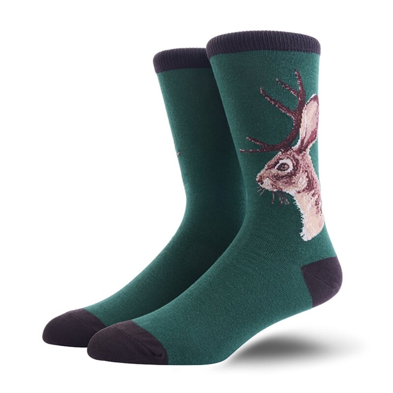 14 farben Casual Socken Tier Gedruckt Anti-slip Atmungsaktive Baumwolle Spandex Strumpfwaren Schuhe Zubehör