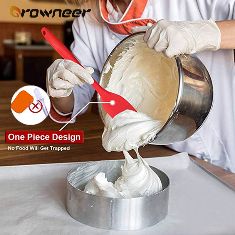 Silikon Baking Spatula Food Grade Non Stick Cooking Alat Banyak Warna Kue Krim Mentega Pengikis Cookie Kue Pencampuran Perangkat Pemanggang
