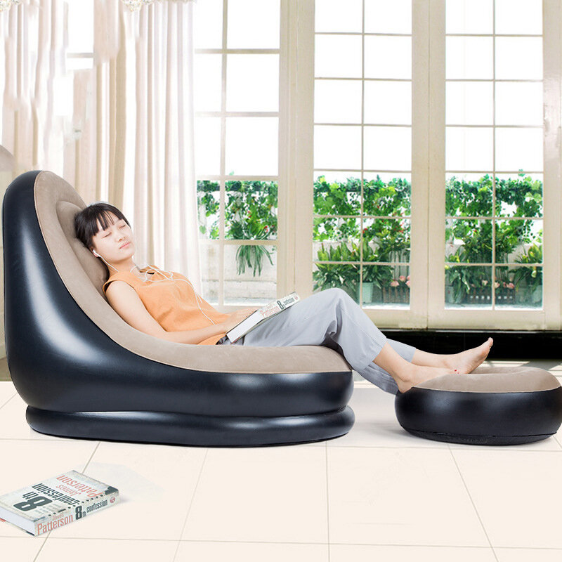 مبيعات المصنع مباشرة أريكة استرخاء نفخ طوي يتدفقون طقم أريكة أريكة نفخ في الهواء الطلق دروبشيبينغ