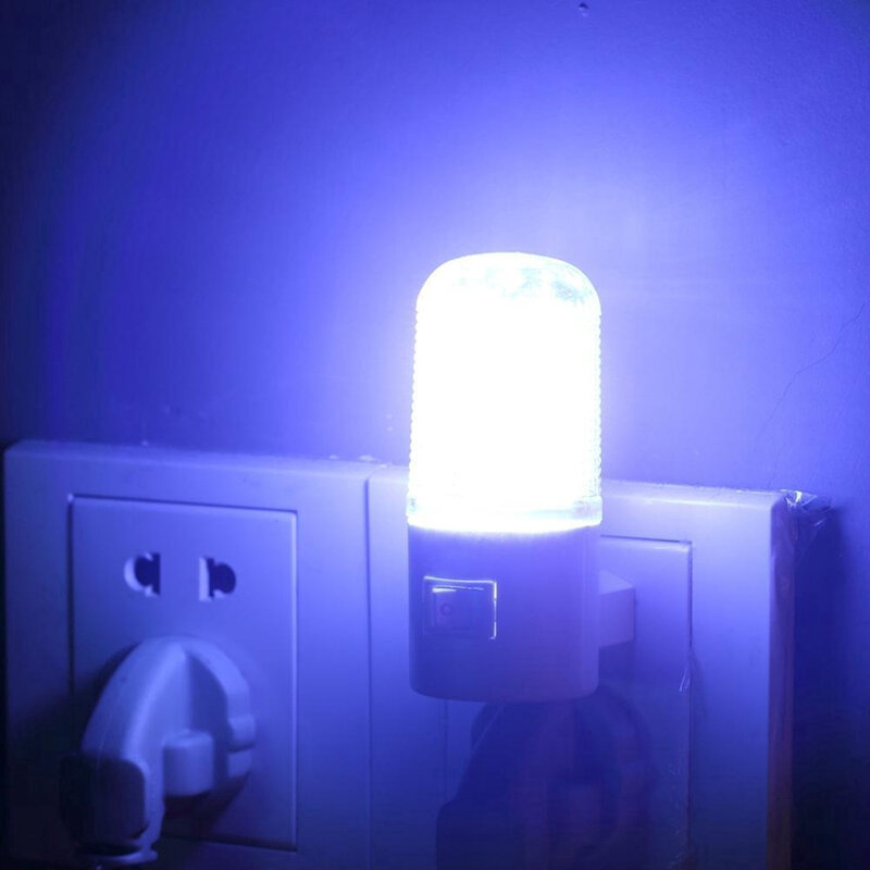 1PCS Creative White 3 Watt Night Light Plug-In 4LED Energy Saving Lamp Indoor Lighting Children'S Baby Bedroom Lighting