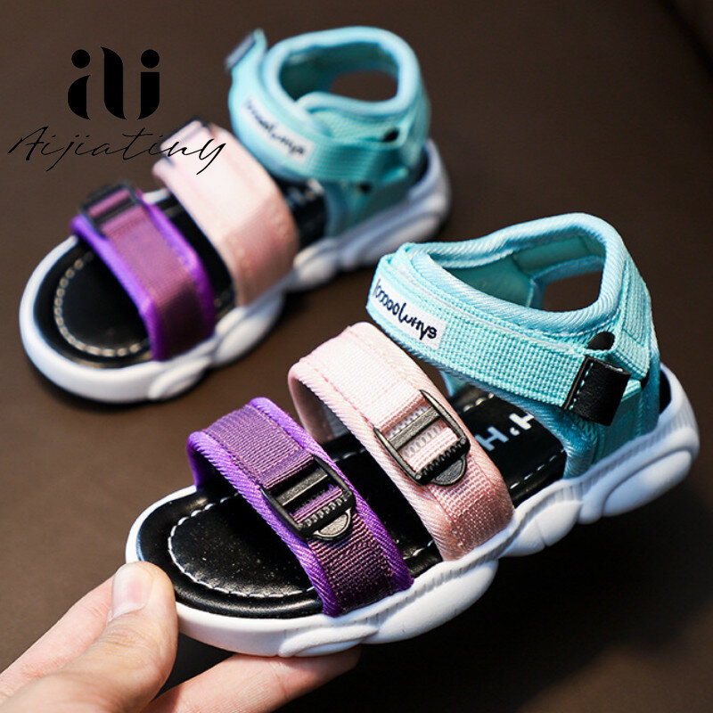 Colourful toddler girl sandals summer kids shoes Casual Sport sandals for children soft Beach Sandals baby boys 2020