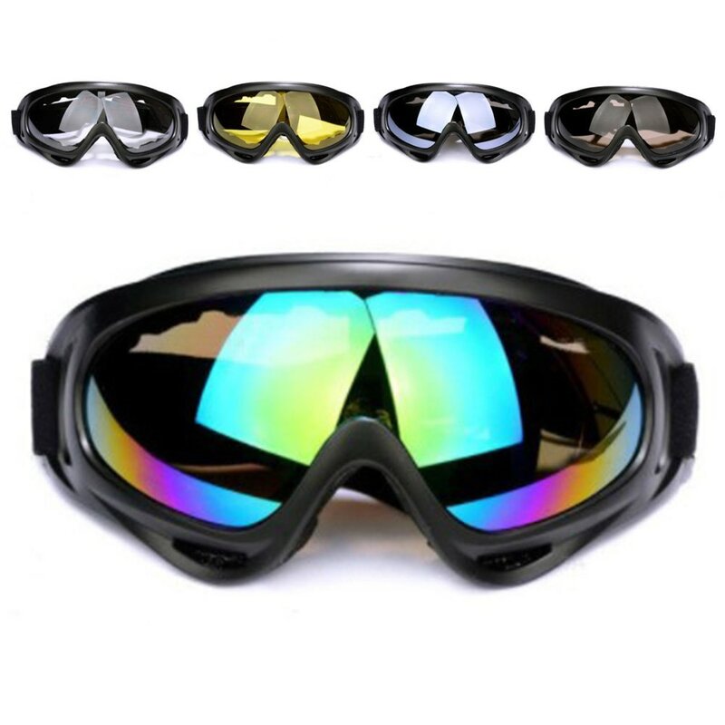 Kacamata Ski Tahan Angin Musim Dingin UV400 Kacamata Mobil Salju Olahraga Luar Ruangan Kacamata Ski Motocross Keselamatan Antikabut Pria Wanita