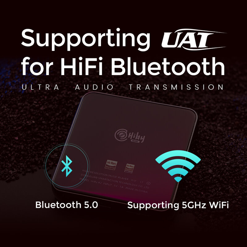 HiBy R2 شبكة تدفق مشغل موسيقى MP3 USB DAC الصوت الرقمي HiFi المد والجزر MQA واي فاي LDAC DSD راديو ويب بلوتوث MSEB مع هيئة التصنيع العسكري
