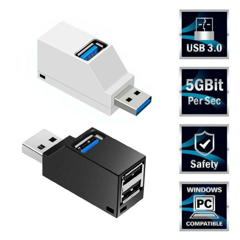 USB HUB 3.0 พอร์ต 3 พอร์ตอะแดปเตอร์Extender Mini SplitterสำหรับPCแล็ปท็อปMacbookโทรศัพท์มือถือความเร็วสูงU DiskสำหรับXiaomi