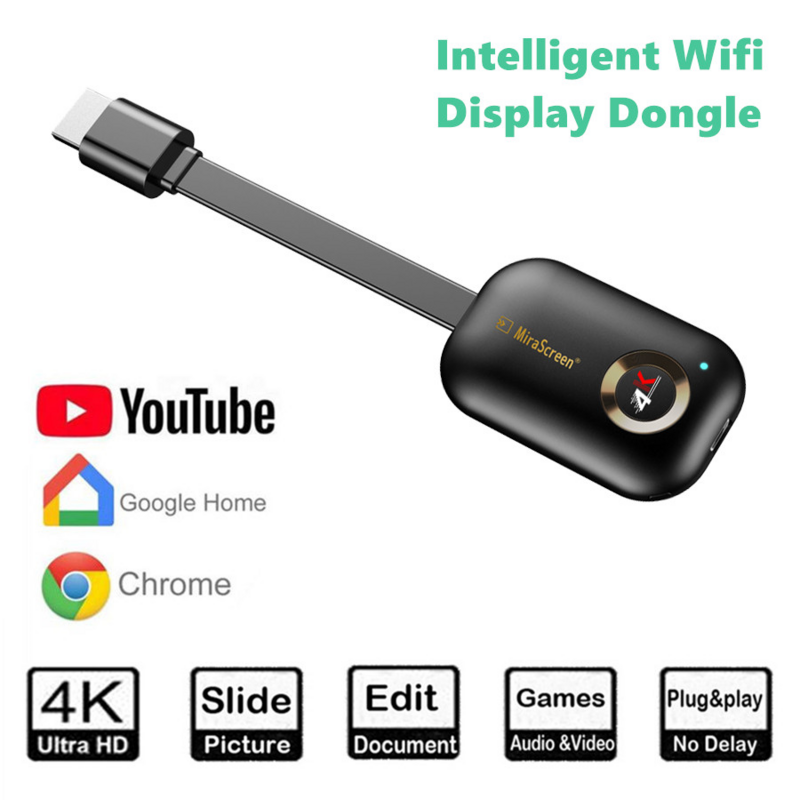 Miracast-receptor de tv stick HDMI, receptor inalámbrico compatible con Android IOS 4K 5G anycast, Dongle Wifi, espejo, streamer de pantalla para Chromecast