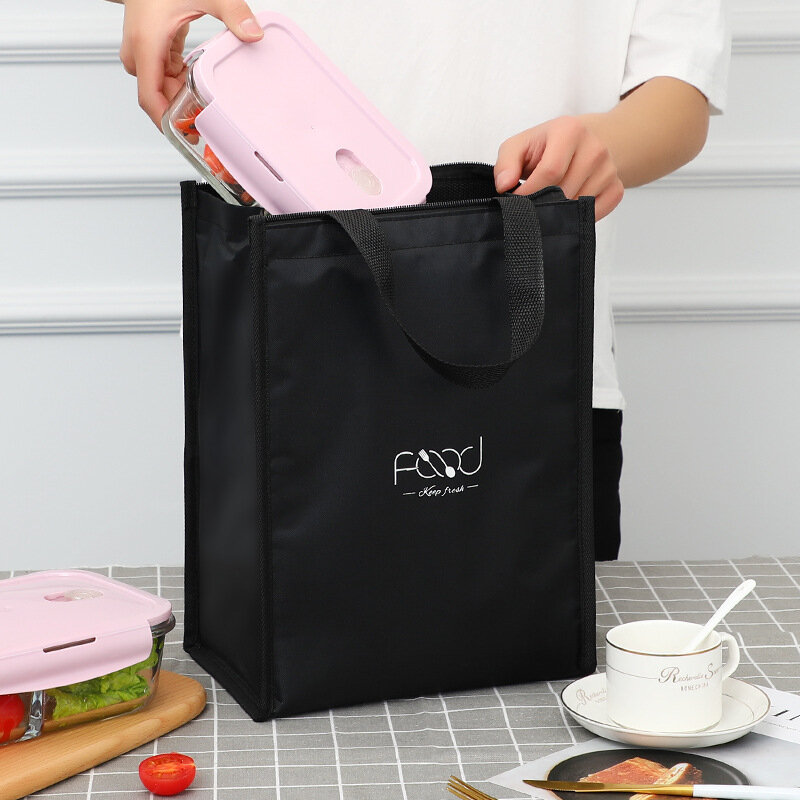 Simplicity Lunch Bag Office Worker Child Beverage Snack Fruit Keep Fresh Storage Handbag Outdoor Picnic Camping Goods Accessory