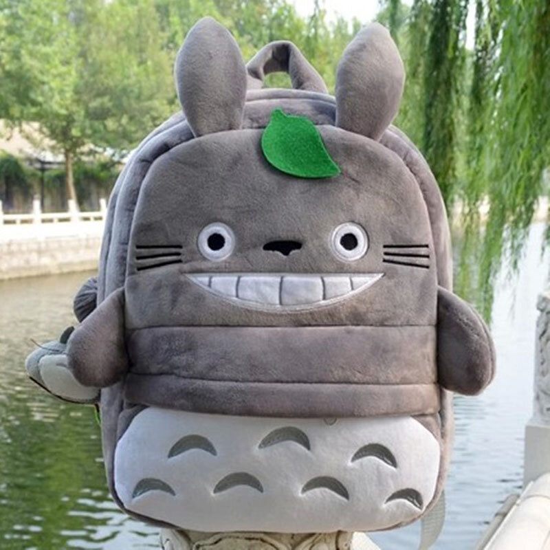 Studio  Anime Spirited Away My Neighbor Totoro Plush Backpack Baby Soft Totoro School Bag Kids Child Xmas Birthday Gift