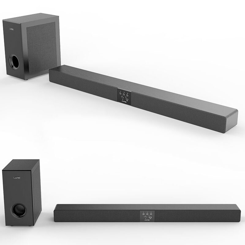Amoi 100W L2 Soundbar głośnik drewniany Soundbar do telewizora zestaw kina domowego Bluetooth dźwięk przestrzenny 3D opcjonalny Subwoofer całkowita moc 200W