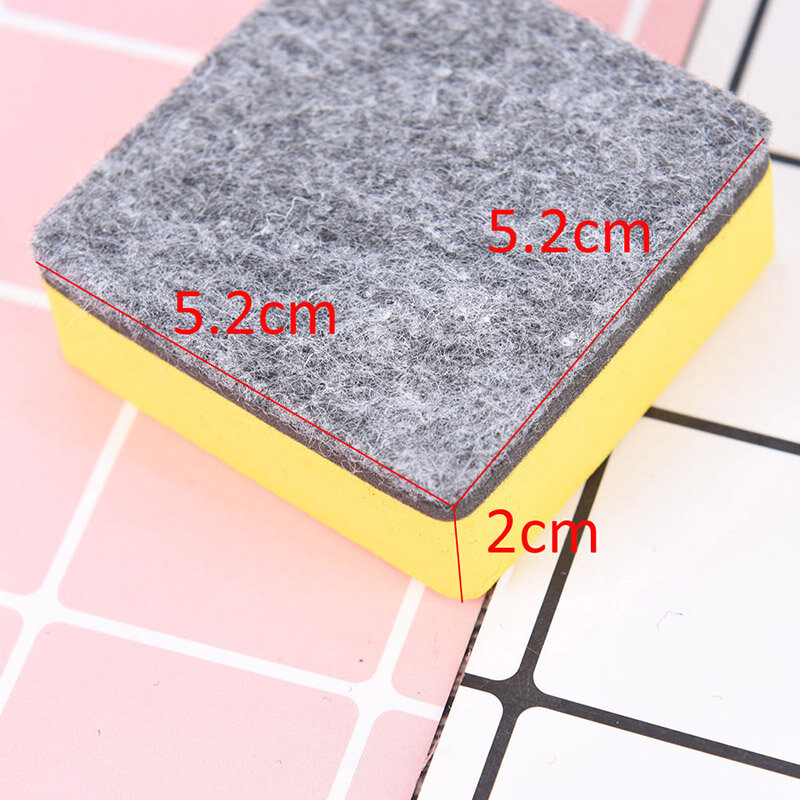 2 Pcs Magnetic Whiteboard Erasers Marker White Board Cleaner School Office Supplies 5.2*5.2*2CM