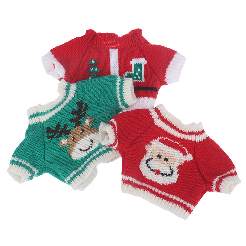 1 Buah Aksesoris Mainan Boneka Bebek Mini 20-30Cm Tas Sweter Seri Natal Bebek Pakaian Boneka Mewah
