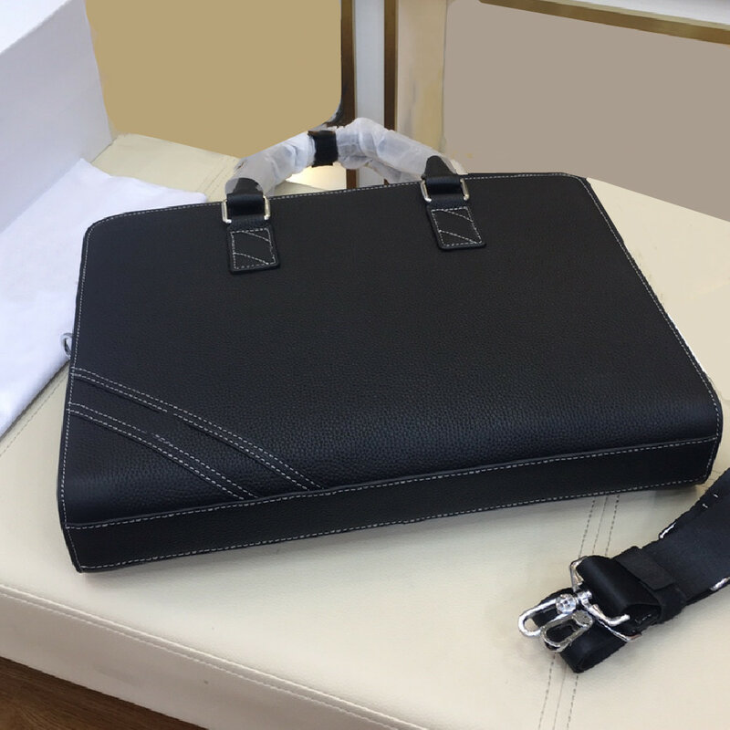 2021 männer High-end-Luxus Leder Business Computer Notebook Schulter Messenger Bag38cm