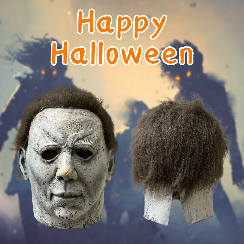 Film Halloween Cosplay Horror Maske Michael Myers Mörder Maske Tricky Parodie Scary Maske Maskerade Ornamente Goth Kopfstück L * 5