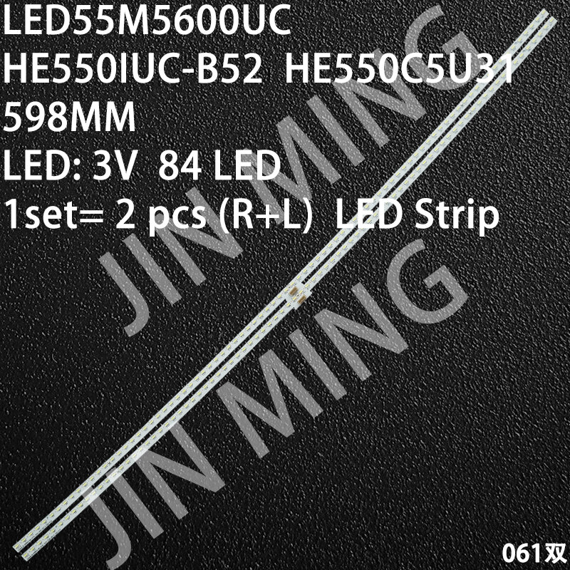 Tira de luces LED, accesorio para Hisense LED55M5600UC HE550IUC-B52 HE550C5U31
