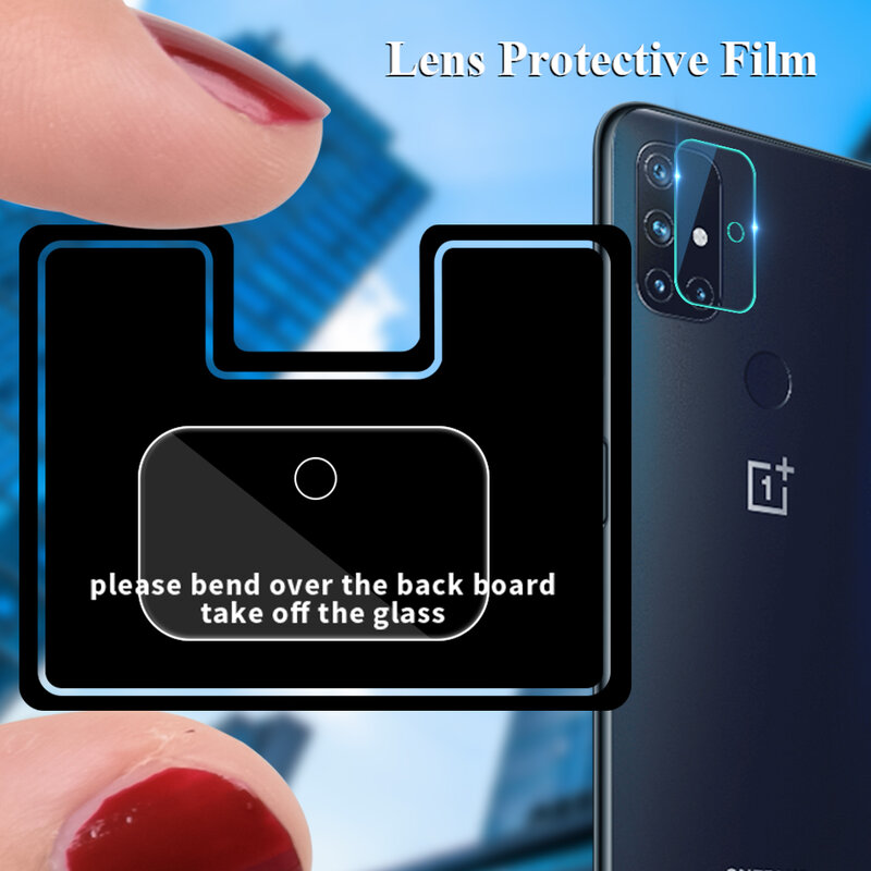 Protecteur d'écran pour objectif de caméra, Film en verre trempé pour OnePlus 8T 8 Nord N10 5G N100 7T 6 6T Pro Nord N100