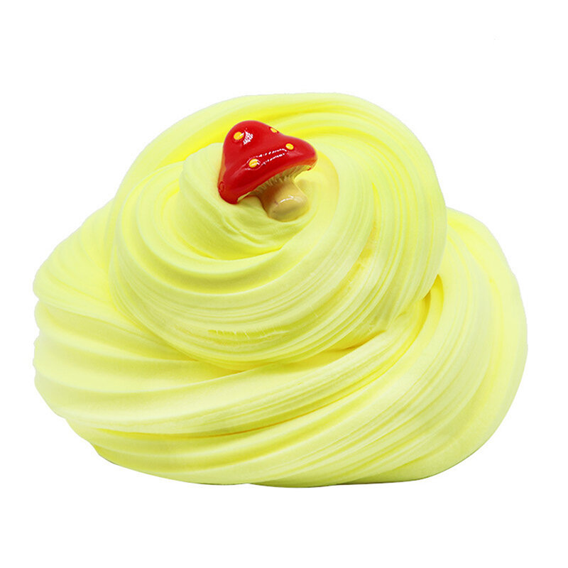 60ML New Fruit Fluffy Slime forniture giocattoli polimero Putty fai da te argilla morbida luce plastilina melma Charms Gum Antistress Set play"