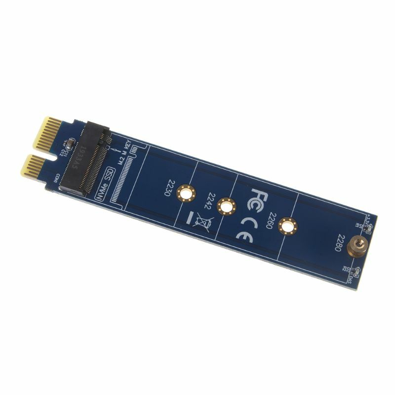 محول PCIE إلى M2 موصل مفاتيح NVMe SSD M2 PCIE X1 Raiser PCI-E PCI Express M يدعم 2230 2242 2260 2280 M.2 SSD