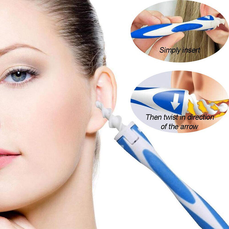 New Ear Cleaner Spiral Soft Swab Pick Tool Set Q-Grips+16pcs Ear Wax Removal Tool Remover Limpiador De Oidos Ear Cleaning Sticks