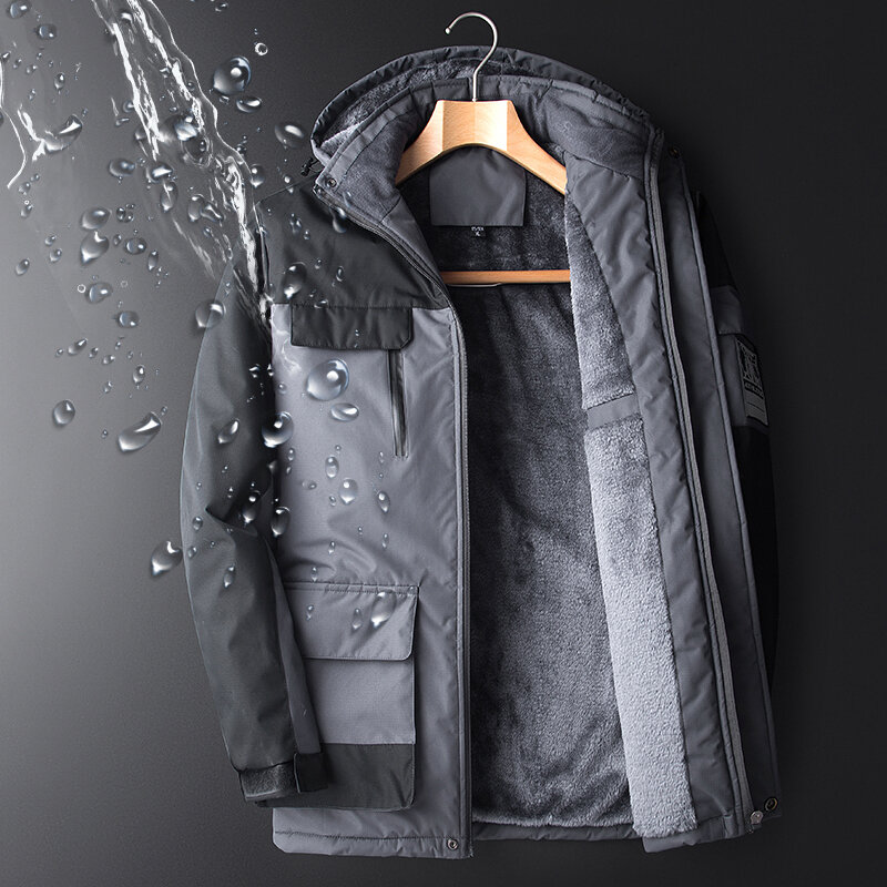 Мужская походная куртка LNGXO, водонепроницаемая теплая флисовая куртка, ветрозащитное флисовое пальто для кемпинга, походов, альпинизма, Жен...