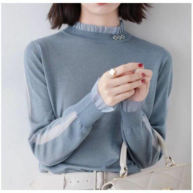 Pull à manches longues pour femme, tricot de haute qualité, ample, à bascule, nouvelle collection automne 2020
