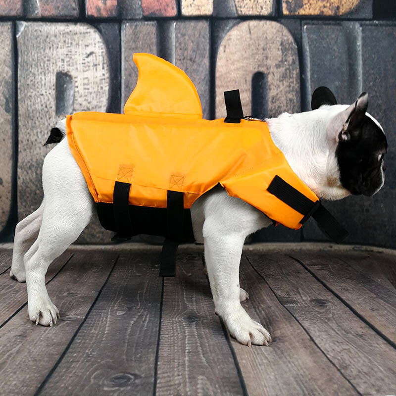 Jaket Pelampung Anjing Rompi Penyelamat Hiu Putri Duyung Baju Renang Pakaian Keselamatan Persediaan Hewan Peliharaan Rompi Hiu untuk Kolam Renang Pantai Berperahu