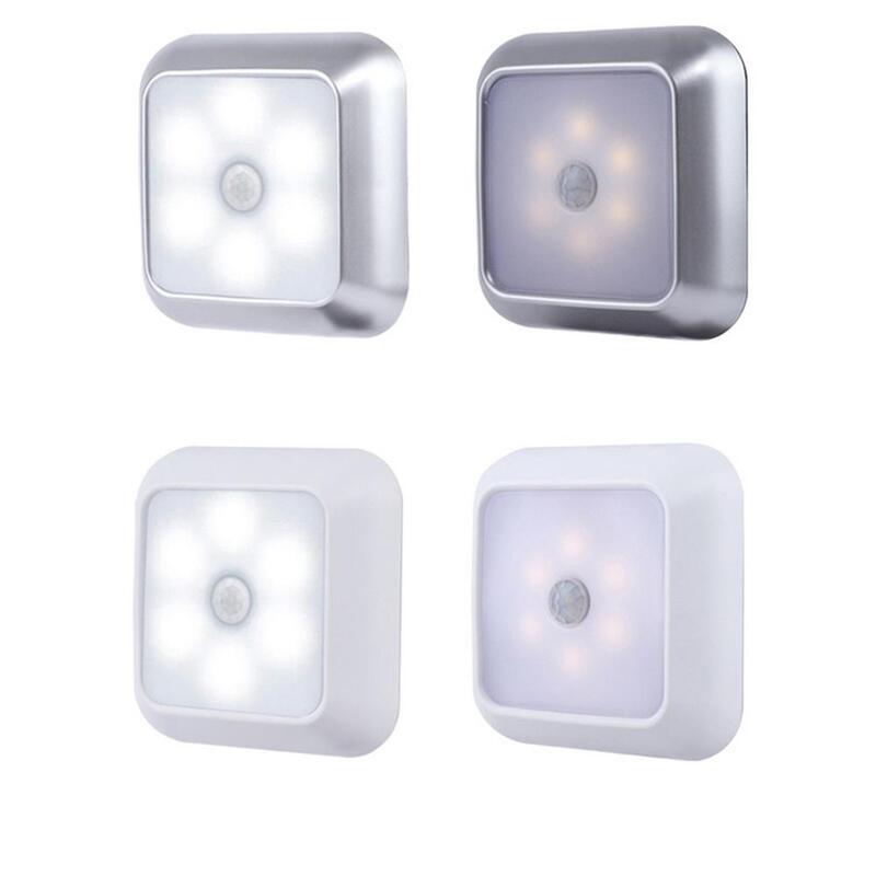 Led Motion Sensor Nachtlampje Kabinet Trappen Smart Home Menselijk Lichaam Inductie Lamp Bedlampje Garderobe Kast Lamp