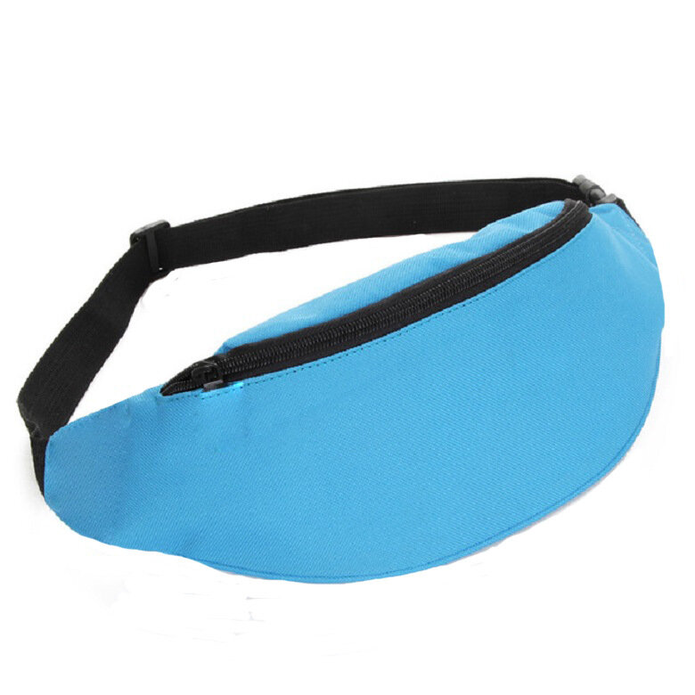남성과 여성의 단색 패션 스포츠 허리 가방 승마 어깨에 매는 가방 야외 피트니스 달리기 출납원 패니 팩