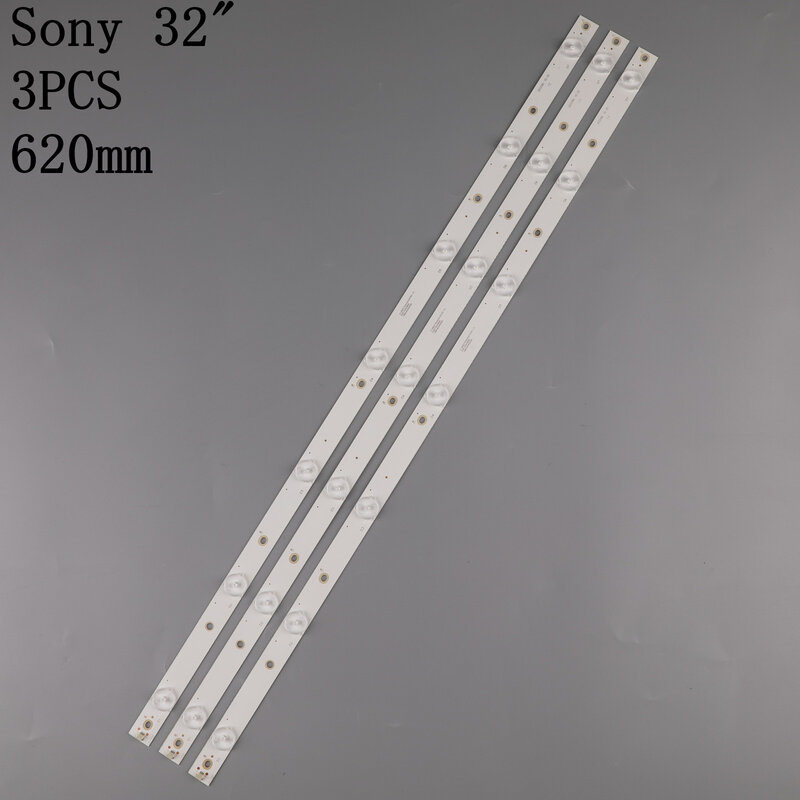 3 uds tira de LED para iluminación trasera para 32LJ500 32LH500D GJ-2K16 GEMINI-315 32PFS6401 KDL-32R330D 32PHS5301 32PFS5501 LB32080 V0 01P26