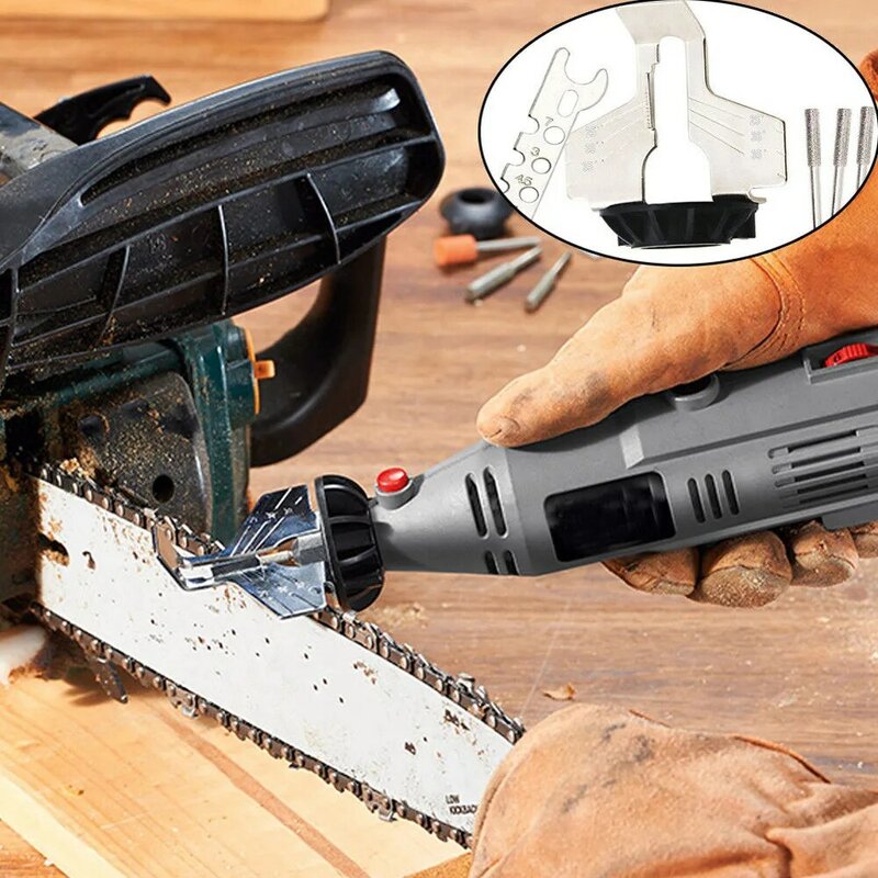 Chain Saw Sharpening Tool Attachment Rotary Power Drill Hand Sharpener Adapter  drop shipping