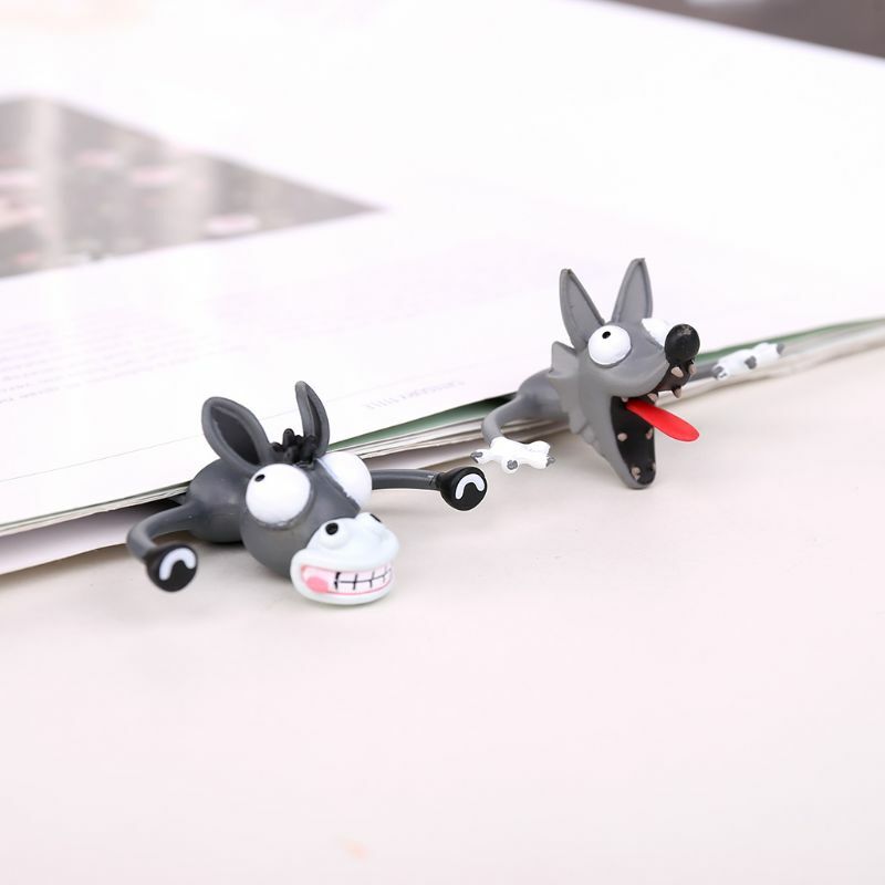 Marcapáginas de dibujos animados en 3D para niños, marcador de marcapáginas con diseño de Animal lindo, gato, conejo, regalo divertido para estudiantes, envío directo