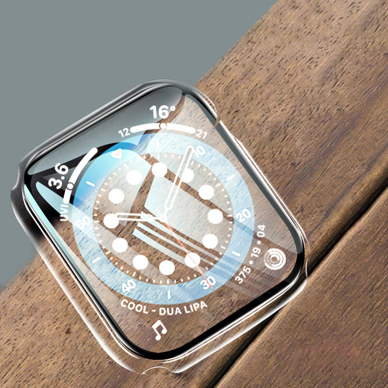 Coperchio di Protezione dello schermo per Apple watch caso iwatch Apple watch 5/4/3/2 44 millimetri 40 millimetri 42 millimetri 38mm Antiurto Borsette Accessori