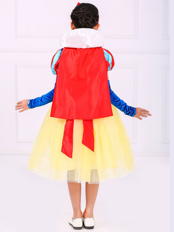 Snow White Halloween Costume for Kids Girl Child Princess Dress Up Costume Carnival Girl Cosplay Set