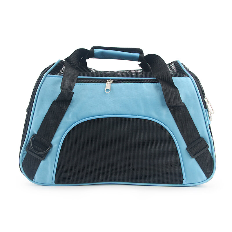 Portadores macios-sided portátil saco para animais de estimação rosa cão portador sacos azul gato portador de saída viagem respirável animais de estimação bolsa