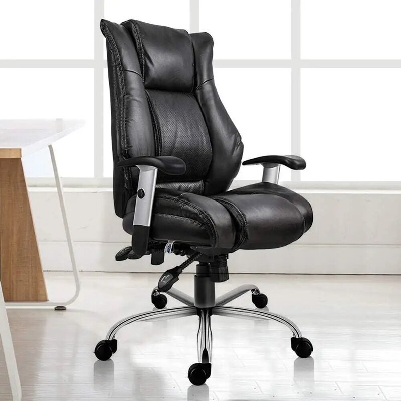 Silla giratoria ergonómica de cuero para Gaming, sillón de oficina, ejecutiva, ajustable