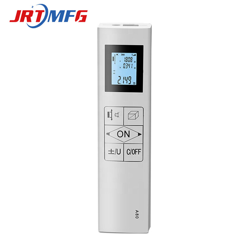 JRTMFG 80m ليزر Rangefinder ثنائي الاتجاه ليزر مقياس مسافات قابلة للشحن قياس مزدوج المحمولة قياس الليزر في اتجاهين