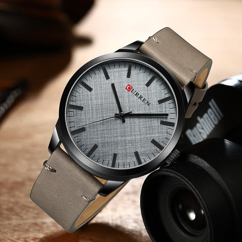 CURREN นาฬิกาข้อมือผู้ชาย2020ธุรกิจคลาสสิกเรียบง่ายหนังนาฬิกาข้อมือทหารควอตซ์นาฬิกา Relógio Masculino 8386