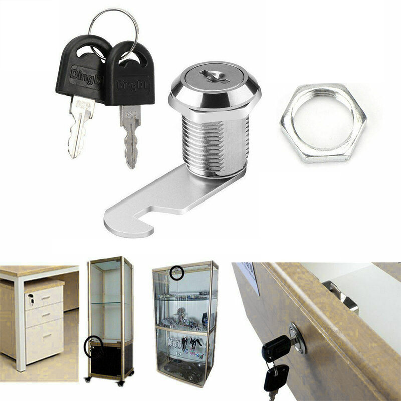 16mm 20mm 25mm 30mm+2 Keys Cam Lock Door Cabinet Letter Mailbox Drawer Cupboard Wardrobe Lock With 2 Keys Set Hardware Accessory