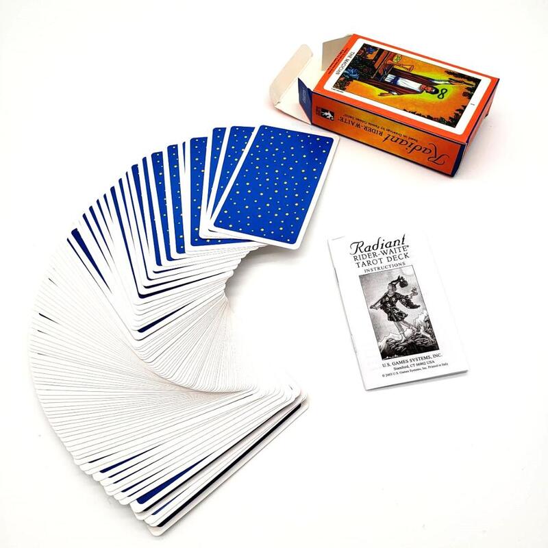 78 Kartu Versi Bahasa Inggris Kartu Tarot Ramalan Nasib Dek Tarot Permainan Kartu Rider Waite Tarot Meja Permainan pesta