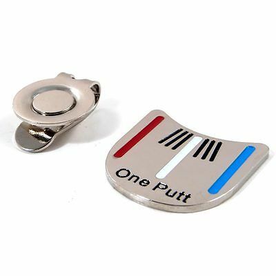 One Putt Golf Putting Alignment Aiming Tool Ball Marker with Magnetic Hat Clip wholesale golf marker  golf balls  golf cap clip