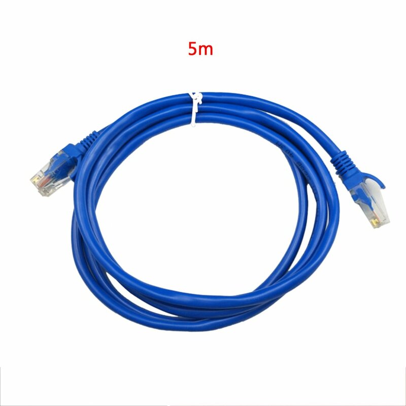 Conector de Cables Ethernet RJ45, Cable de red de Internet, Cable azul, red Lan, Rj 45, CAT5, 5/10/15/20/25/30/50 CAT5, 100M