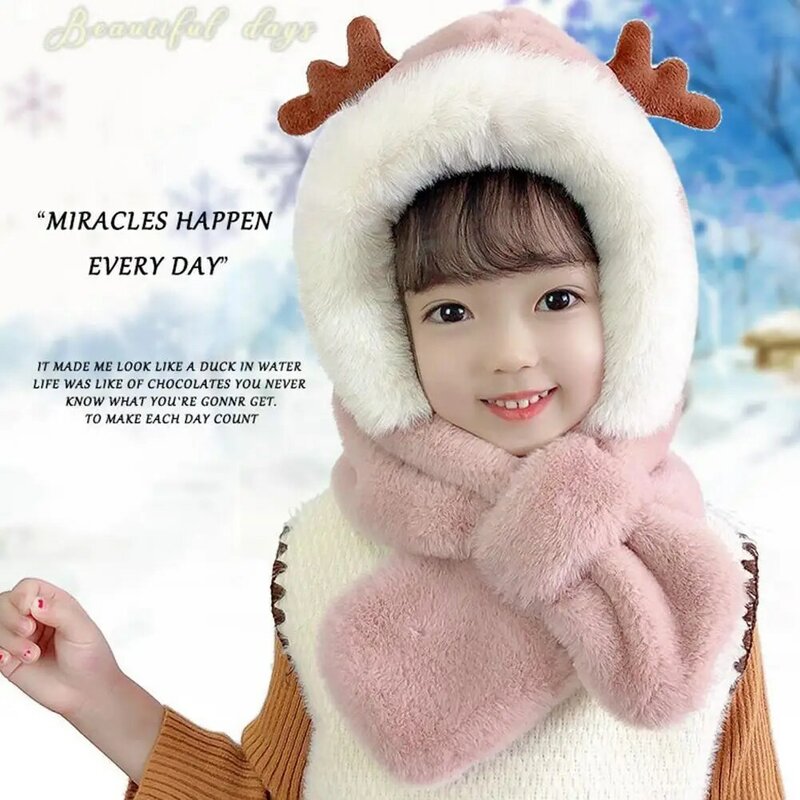 アンラープラス-子供用ベルベットキャップ,冬用帽子,暖かく,防風アクセサリー,帽子,衣類の帽子,クリスマス帽子,かわいい赤ちゃんt2d9