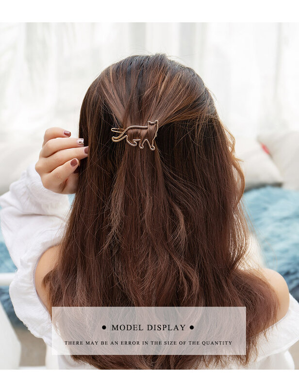 Fashion Woman  hair Accessories Triangle Moon HairPins Gold Silver Geometric Hair Clip pins Alloy Hairband star Circle Hair grip
