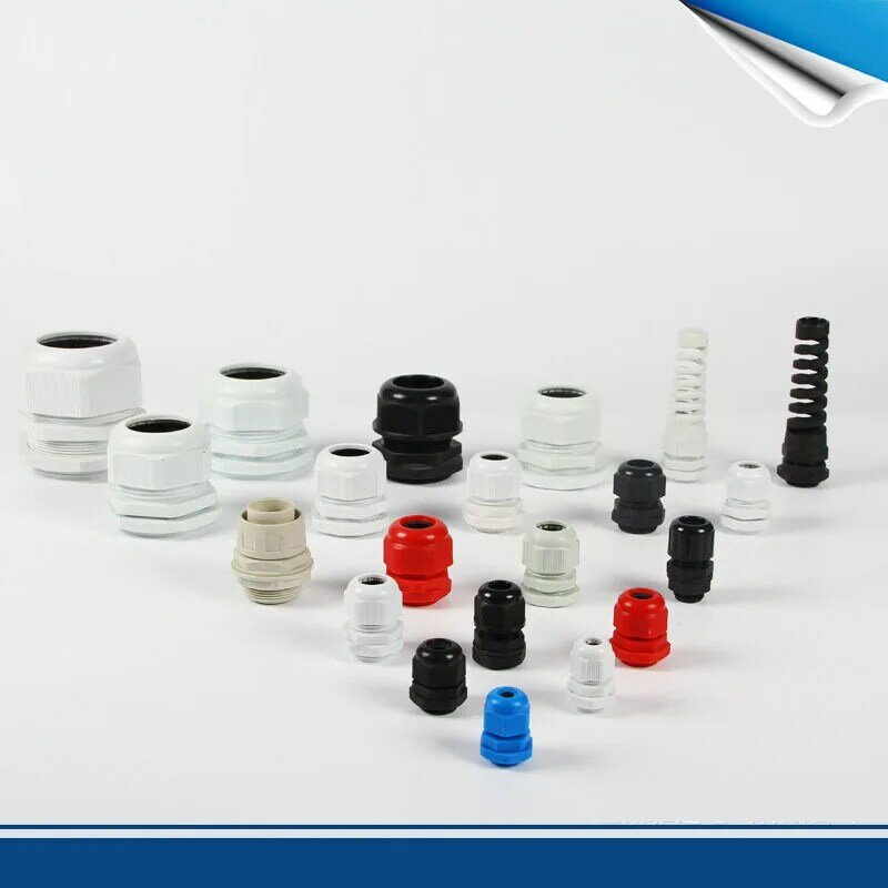 50pcs  PG7 PG9 PG11 PG13.5 4 types assorted nylon66 Cable Glands Waterproof Level 13-18mm Cable Joint
