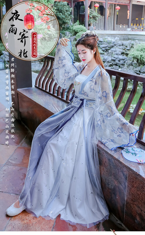 Disfraz folclórico tradicional chino Hanfu para mujer, Ropa de baile de la diosa Han, disfraz de hada para mujer, traje Oriental de Príncipe antiguo