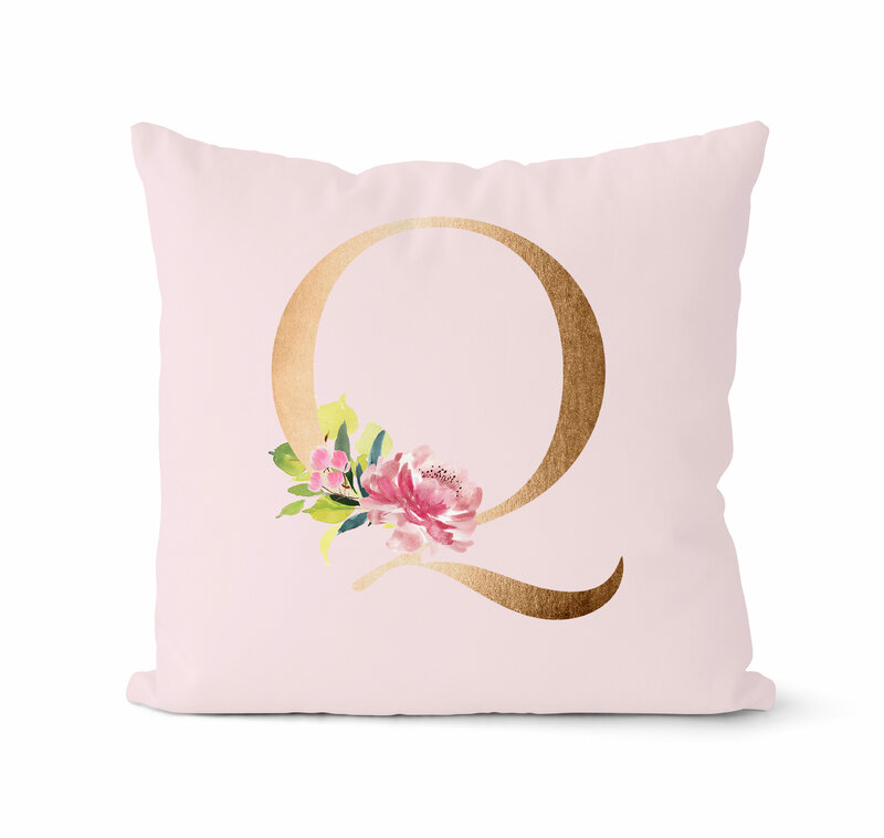 Federa per cuscino da tiro rosa rosa 26 fodere per cuscino in oro inglese per Set di federe Decorative per sedie da divano per la casa