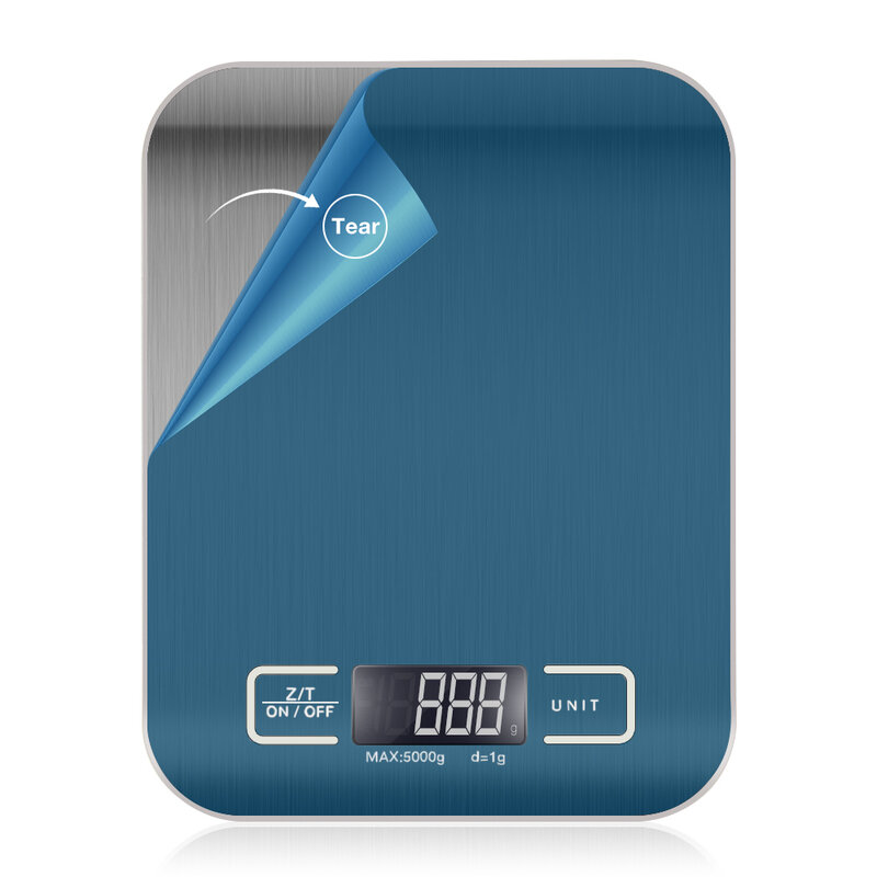 Escala de peso de aço inoxidável da escala da cozinha 10/5/3kg para o equilíbrio postal da dieta do alimento que mede escalas eletrônicas da precisão do lcd