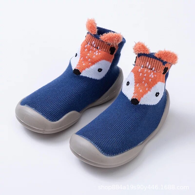Chaussures antidérapantes pour bébés garçons et filles, chaussettes à semelle en caoutchouc souple pour enfants, chaussettes de sol antidérapantes, automne hiver