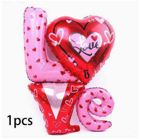 1 Set 40 Inch Hook Jantung Inflatable Balon Aku MENCINTAIMU Balon Pernikahan Valentine 'S Day Love Acara Pesta Dekorasi globos