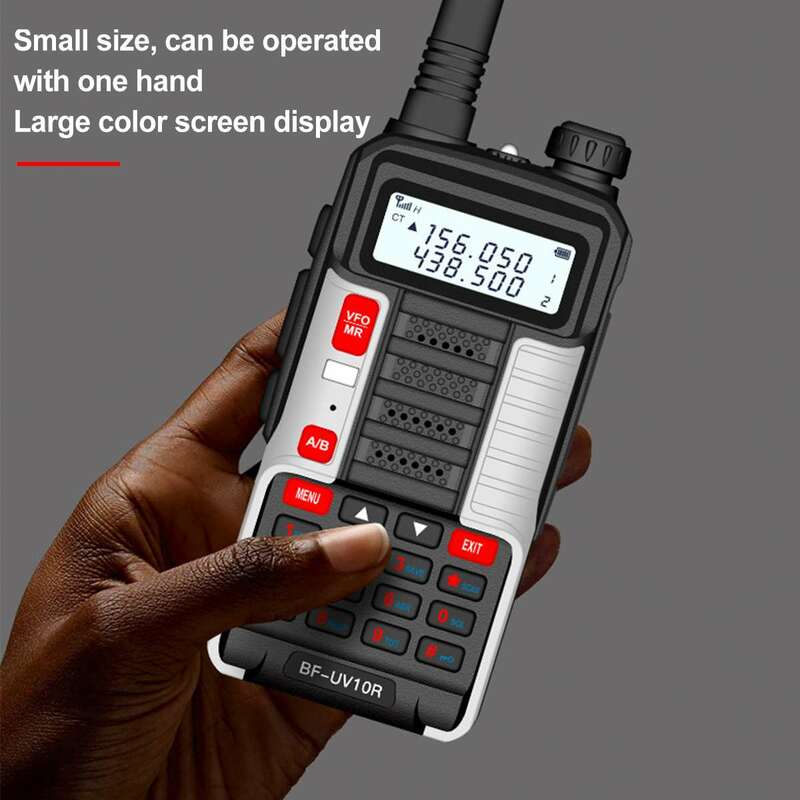 Baofeng-walkie-talkie profesional, UV-10R de alta potencia, 10W, 8800mAh, banda Dual, bidireccional, Radio CB Ham, carga USB