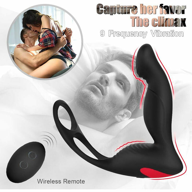 Vibrateur de massage de Prostate télécommandé, jouet sexuel Anal, stimulateur vibrant de point G étanche pour hommes femmes Couple anneau vibro