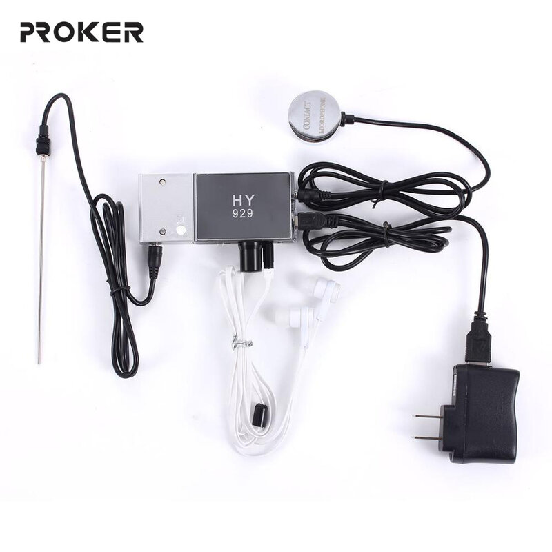 Proker High Strength Wall Microphone Voice Listen Detecotor for Engineer Water Leakage Oil Leaking Hearing HY929